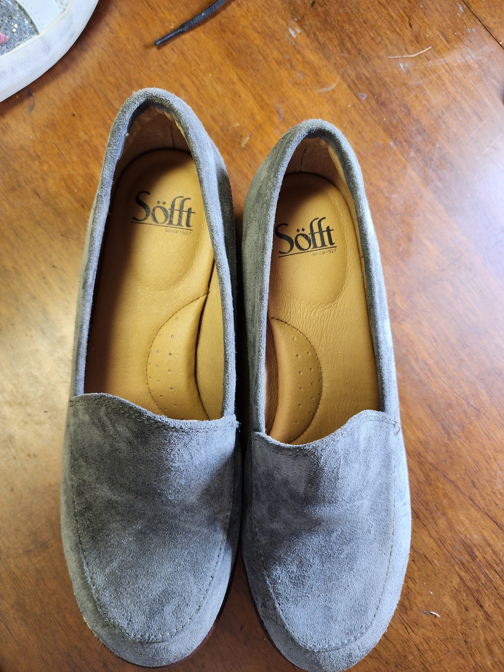 Sofft Napoli Suede Loafer 7.5 Women's Suede Gray
